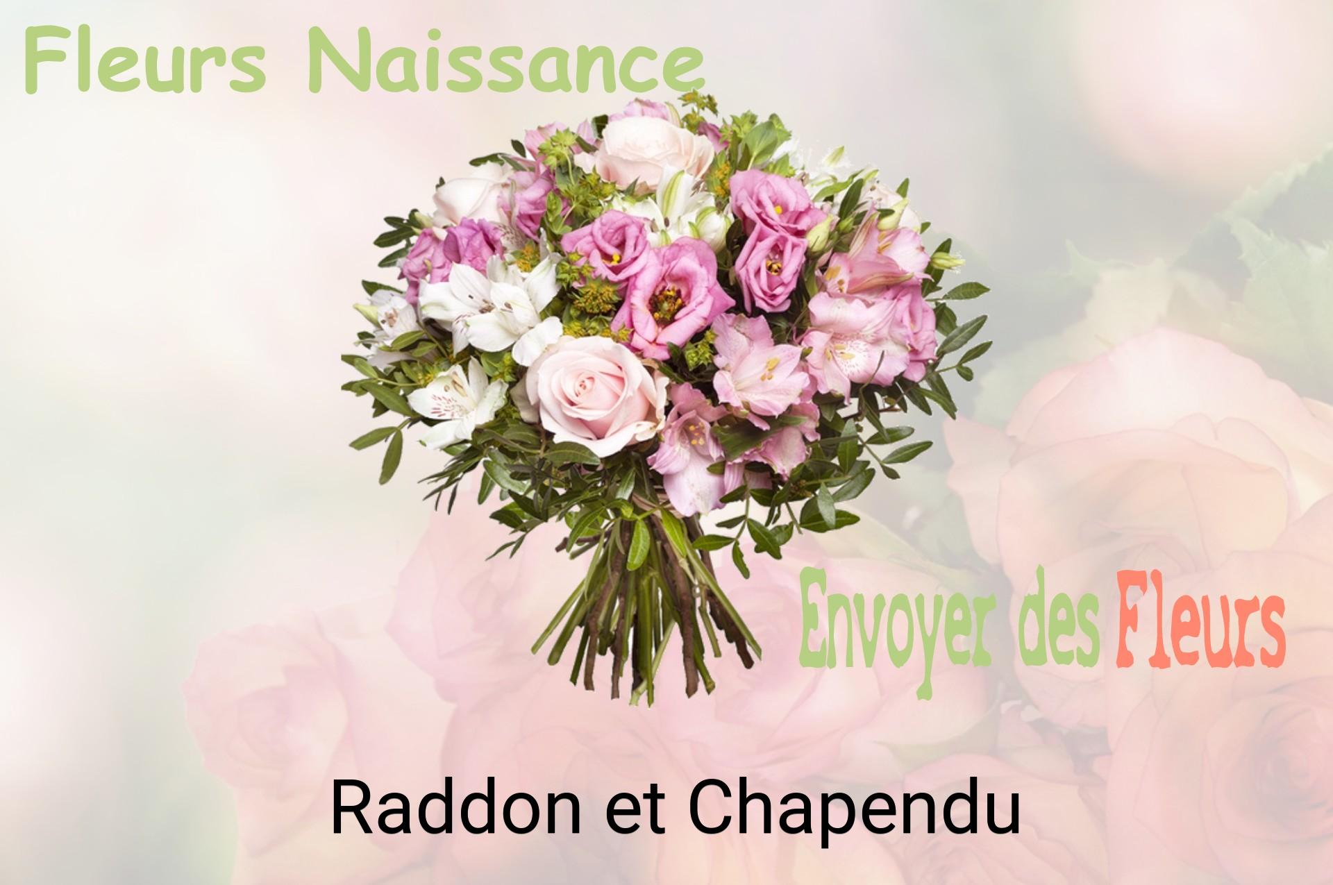 Bouquet de fleurs de naissance livré à Raddon-et-Chapendu