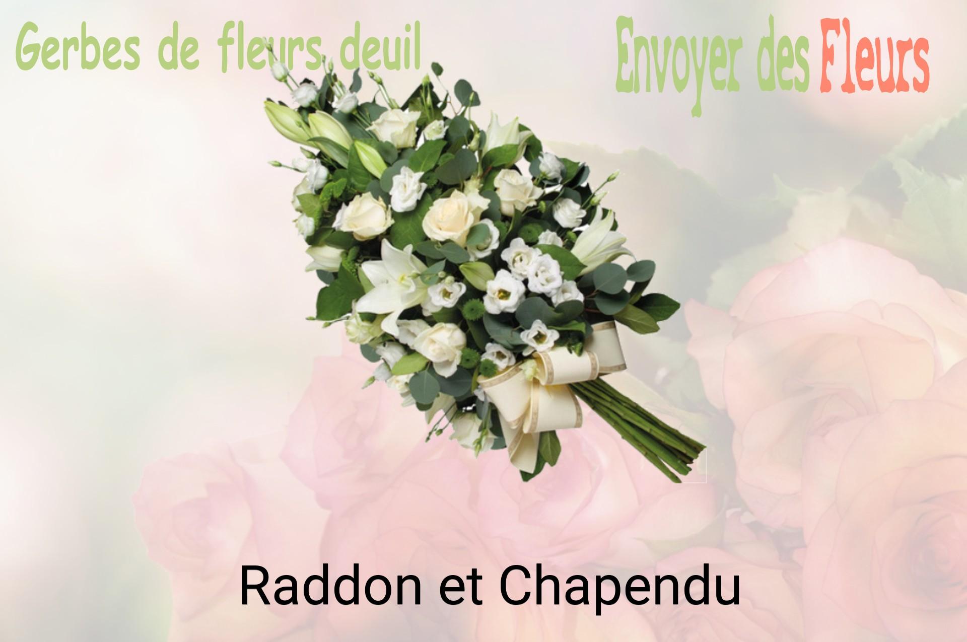 Gerbe de fleurs de deuil livrée à Raddon-et-Chapendu